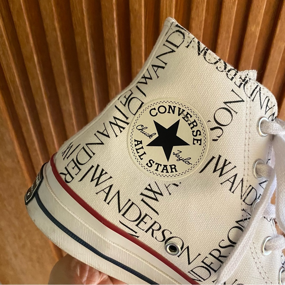 JW Anderson X Converse Chuck 70 Hi sneaker white black - Picture 7 of 16